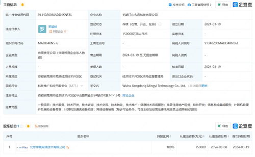 字節跳動15億元在蕪湖成立科技公司，聚焦信息技術咨詢服務